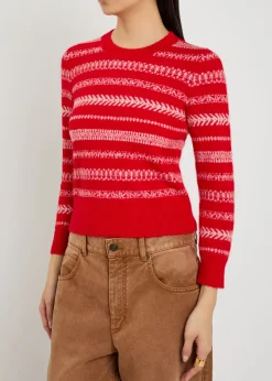 Amity fair isle brushed alpaca-blend jumper