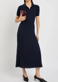 Amor ribbed cashmere-blend midi dress