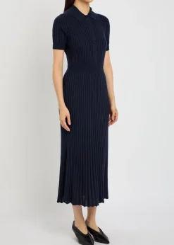 Amor ribbed cashmere-blend midi dress