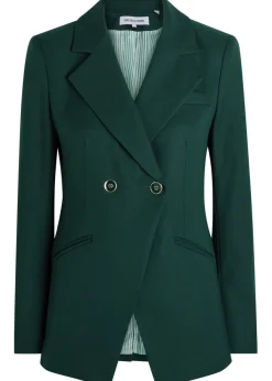 Amos double-breasted woven blazer jacket