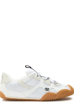 Amphibia panelled mesh sneakers