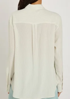 Anabas pinstripe silk shirt