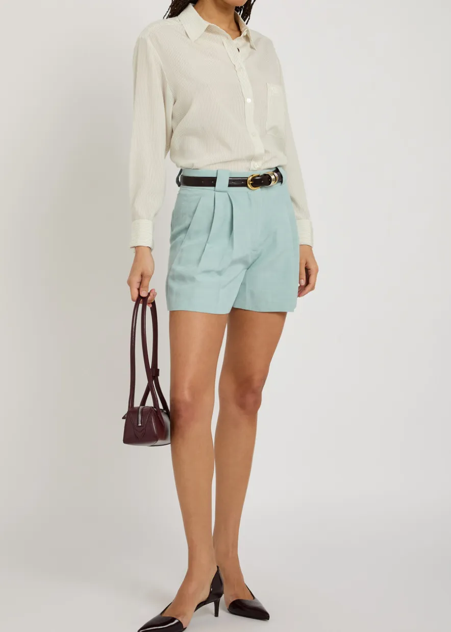 Anabas pinstripe silk shirt
