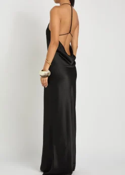 Anais satin maxi dress