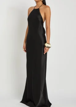 Anais satin maxi dress