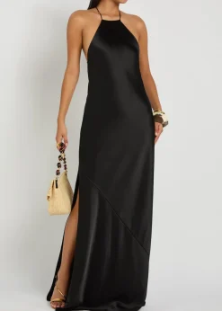 Anais satin maxi dress
