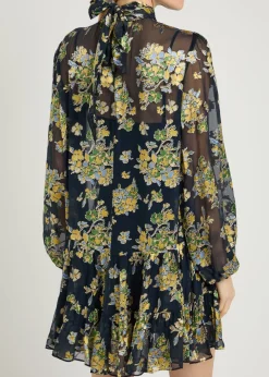 Anaya floral chiffon mini dress