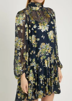 Anaya floral chiffon mini dress