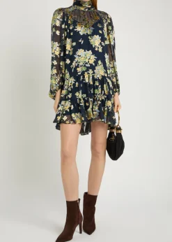 Anaya floral chiffon mini dress