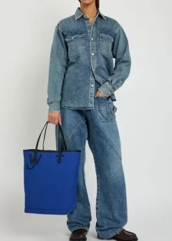Anchor large canvas tote bag
