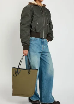 Anchor large canvas tote bag