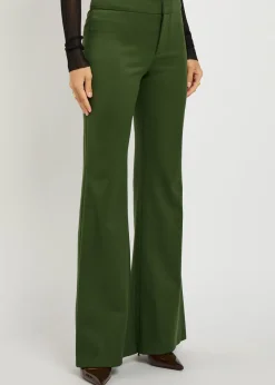 Andrew flared-leg woven trousers