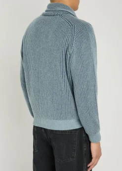 Andrew knit cashmere and cotton-blend cardigan