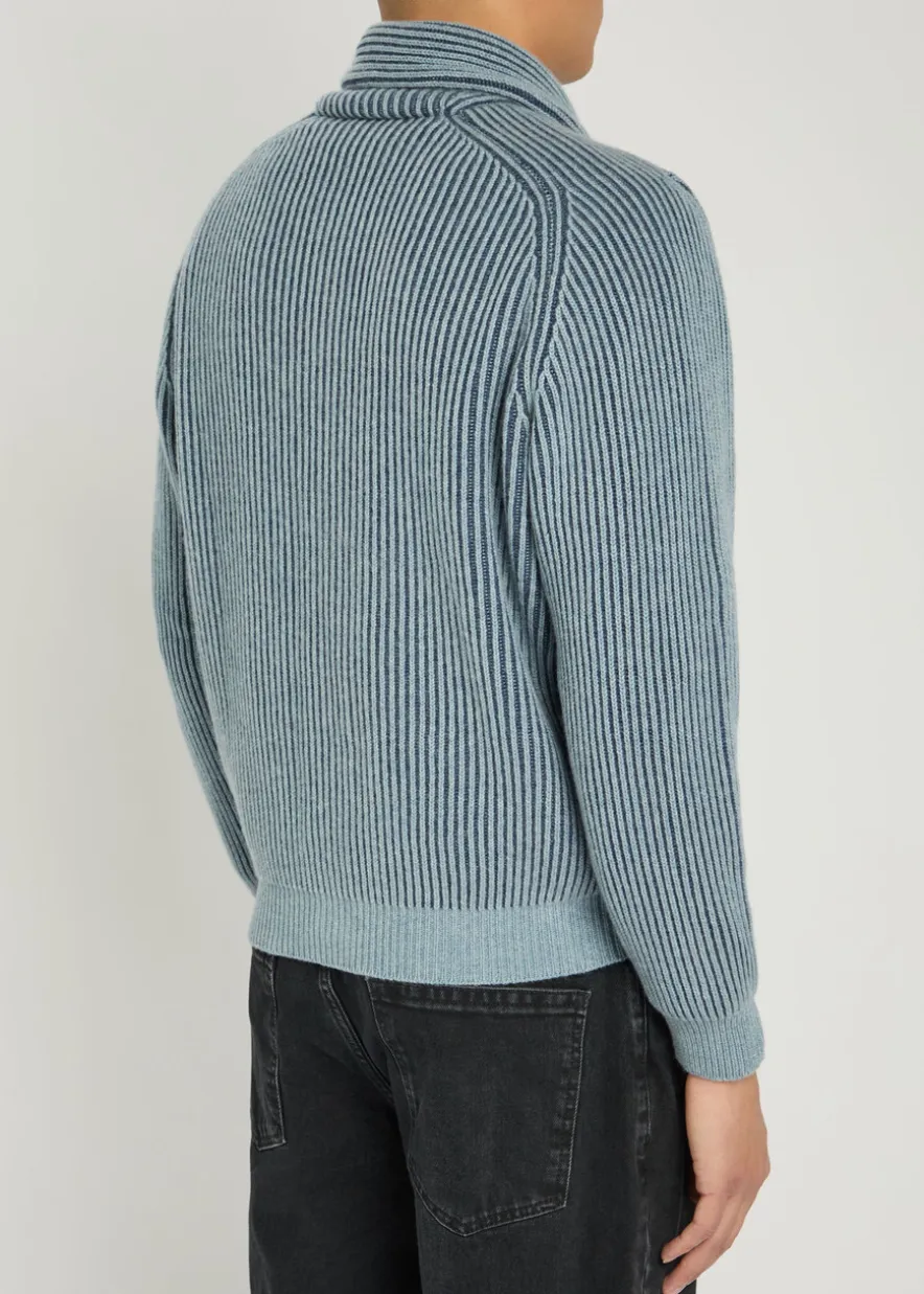 Andrew knit cashmere and cotton-blend cardigan