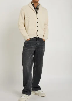 Andrew knit cashmere and cotton-blend cardigan