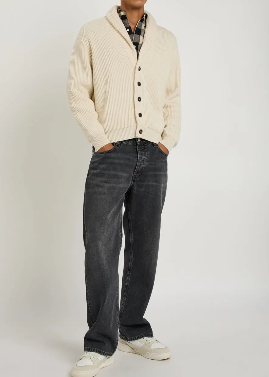 Andrew knit cashmere and cotton-blend cardigan