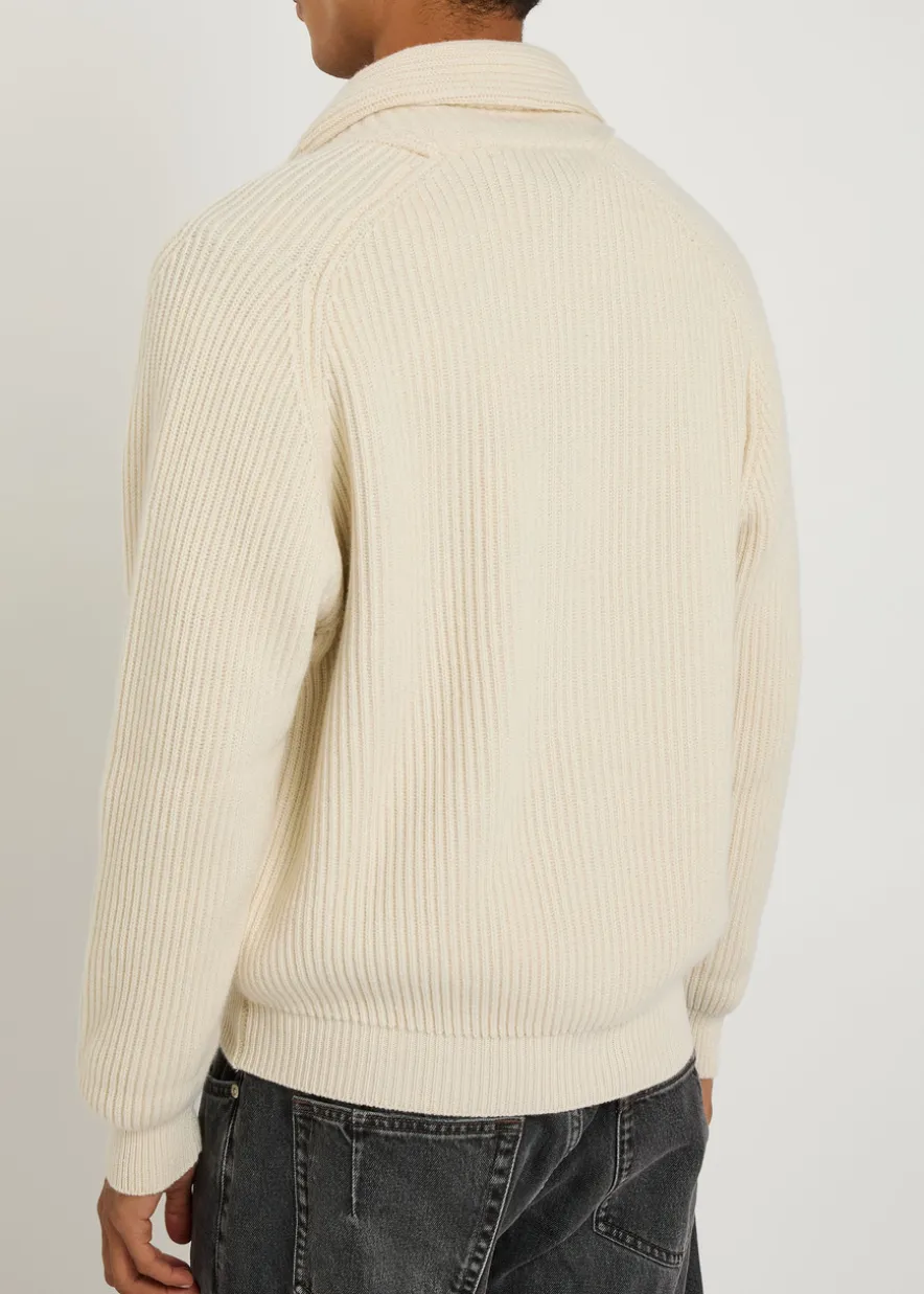Andrew knit cashmere and cotton-blend cardigan