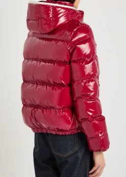 Andro padded hooded glossed shell jacket
