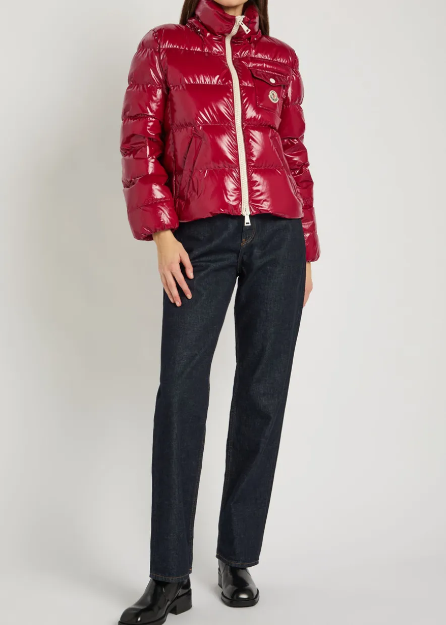 Andro padded hooded glossed shell jacket