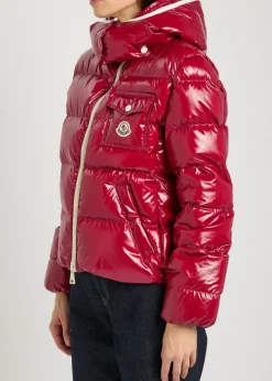 Andro padded hooded glossed shell jacket