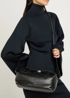Andy leather top handle bag