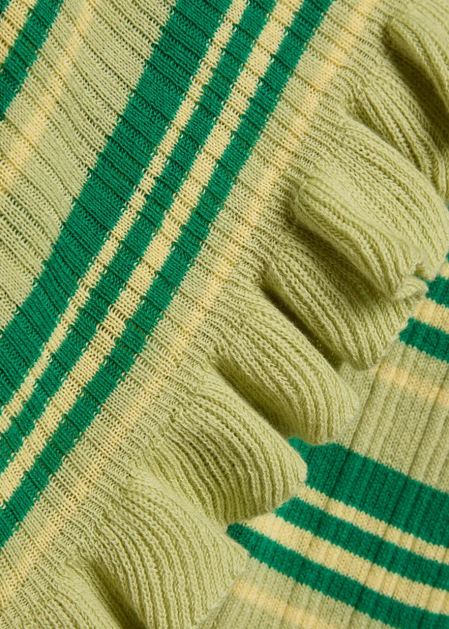 Anelis cotton and merino wool-blend cardigan