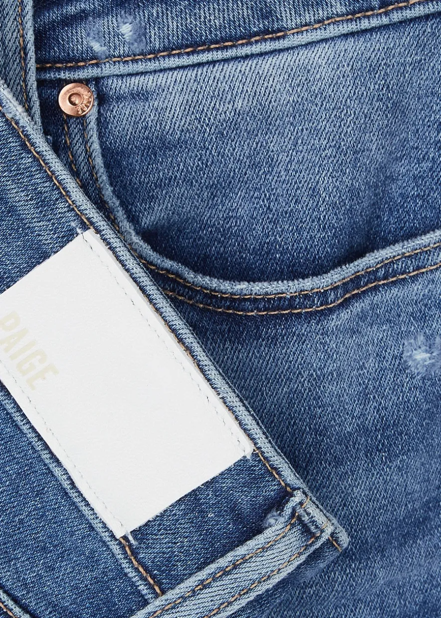 Anessa blue cropped wide-leg jeans