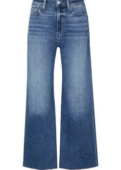 Anessa blue cropped wide-leg jeans