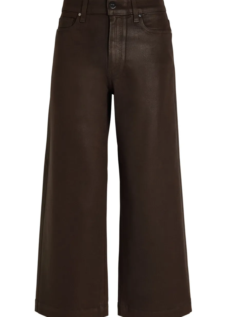 Anessa coated wide-leg jeans