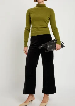 Anessa wide-leg velvet trousers