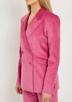 Angela double-breasted corduroy blazer