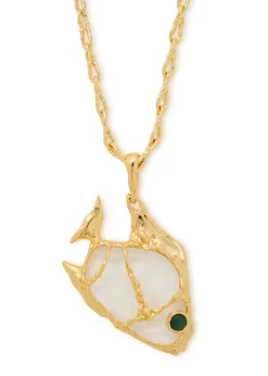 Angelfish 14kt gold-plated necklace