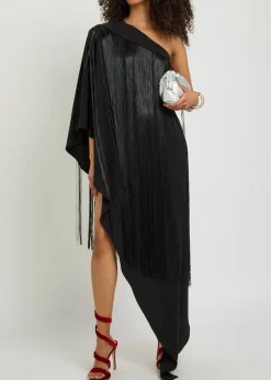 Angelica fringed woven maxi dress