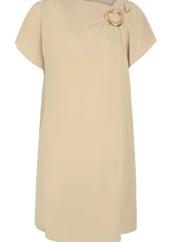 Anika satin-twill mini dress
