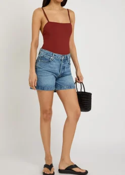 Anita square-neck swimsuit