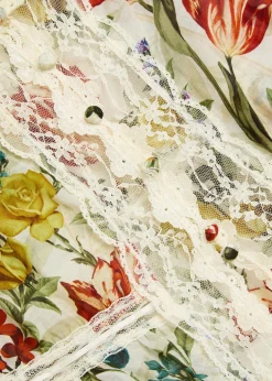Annabeth floral-print cotton-blend top