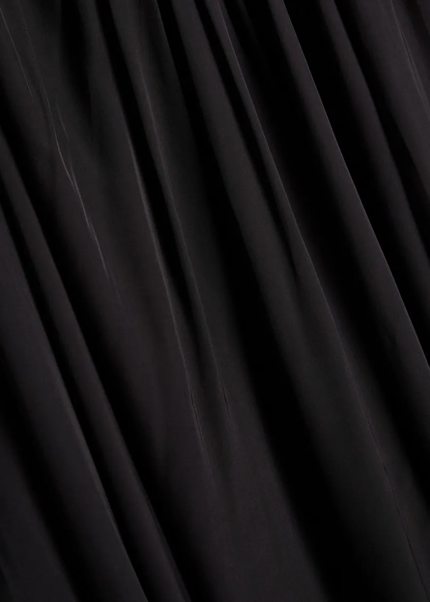 Anne draped poplin blouse
