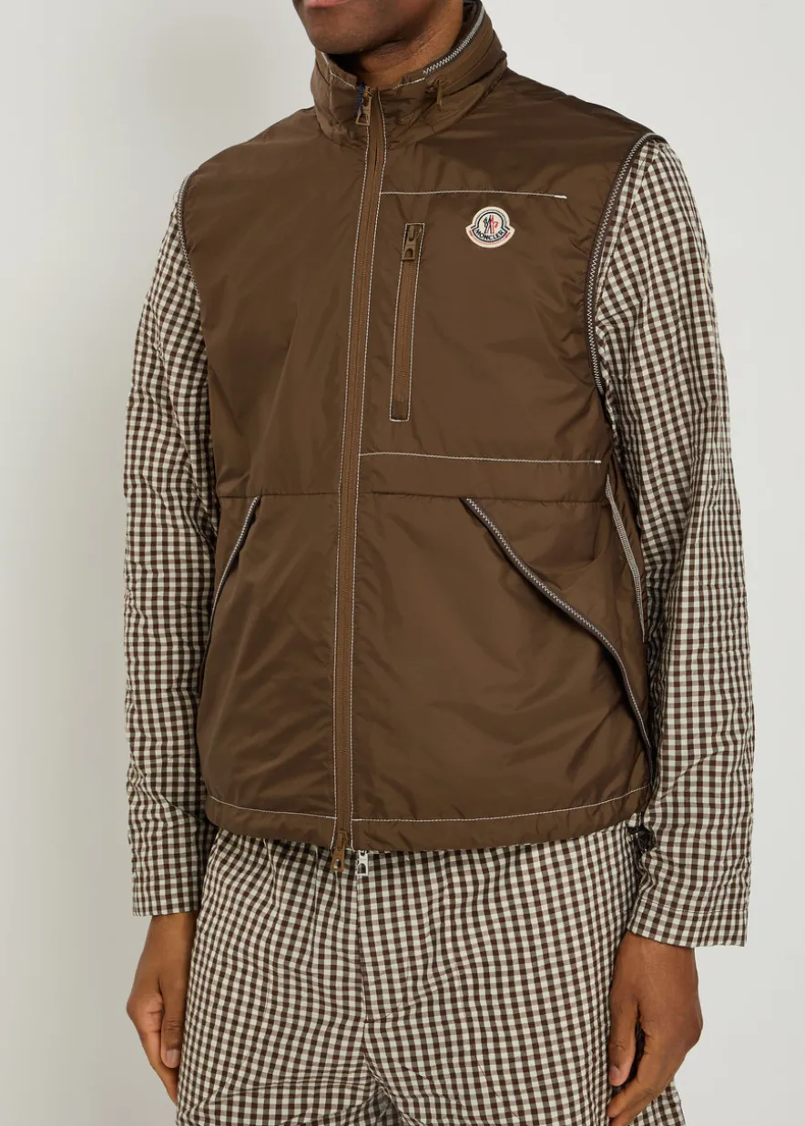 Ansiei hooded nylon gilet