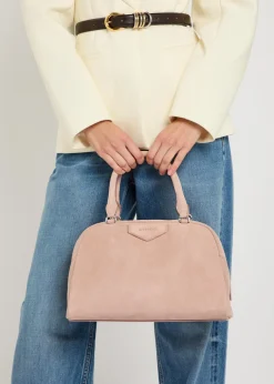 Antigona East-West medium suede top handle bag