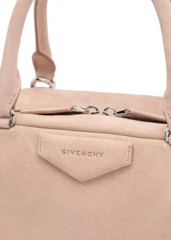 Antigona East-West medium suede top handle bag