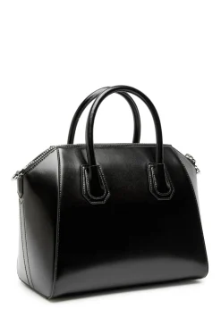 Antigona glossed leather top handle bag