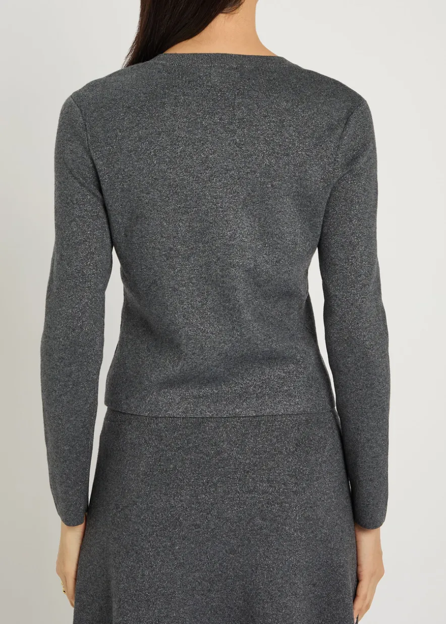 Anzu metallic knit cardigan