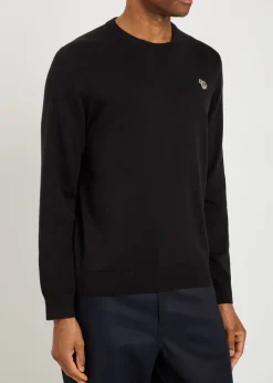 Appliquéd cotton jumper