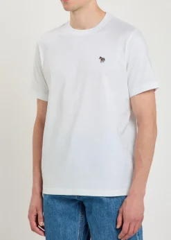 Appliquéd cotton T-shirt