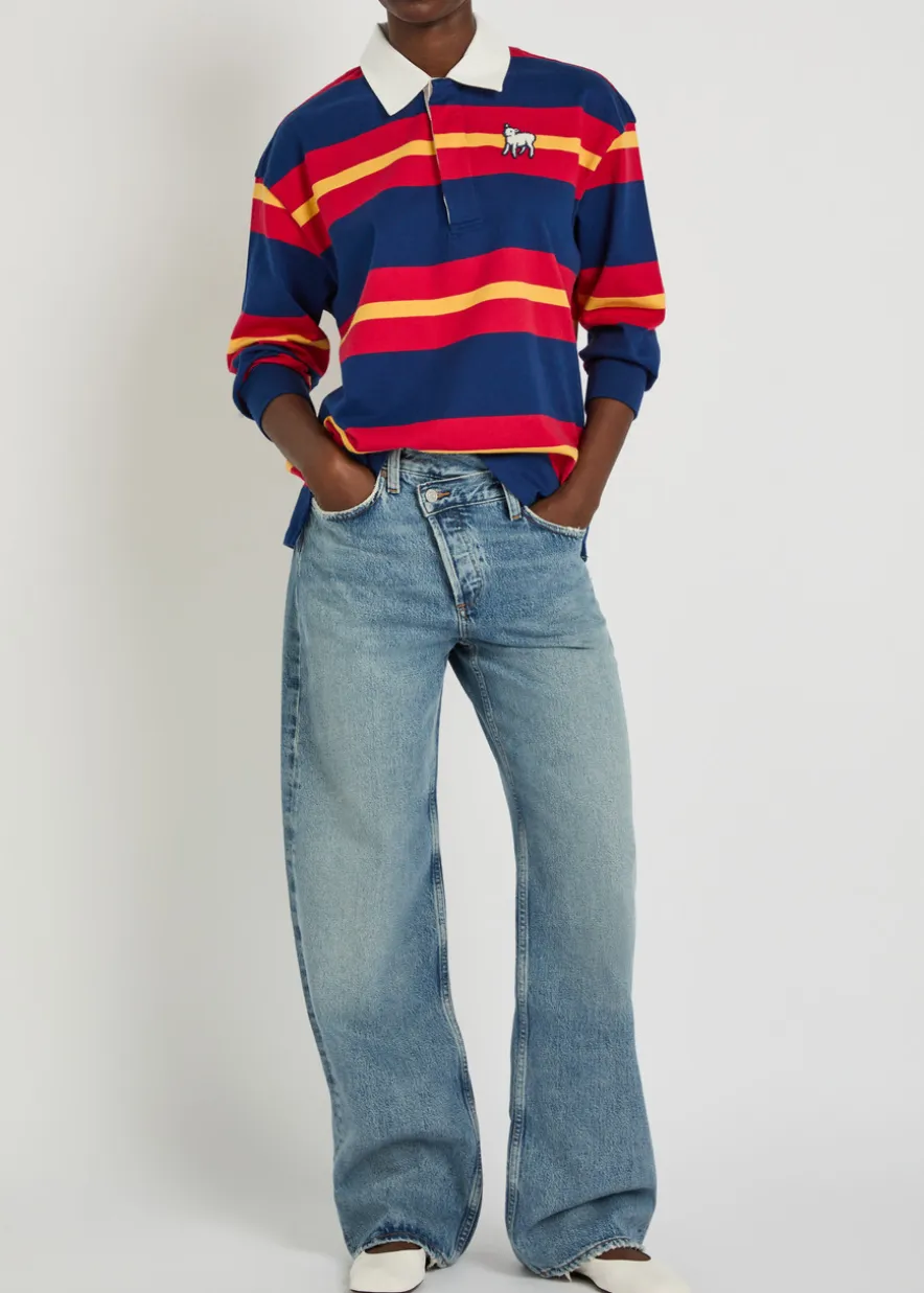 Arc Criss Cross asymmetric straight-leg jeans
