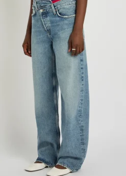 Arc Criss Cross asymmetric straight-leg jeans