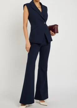 Arden flared-leg jersey trousers