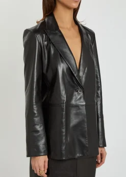 Arden leather blazer