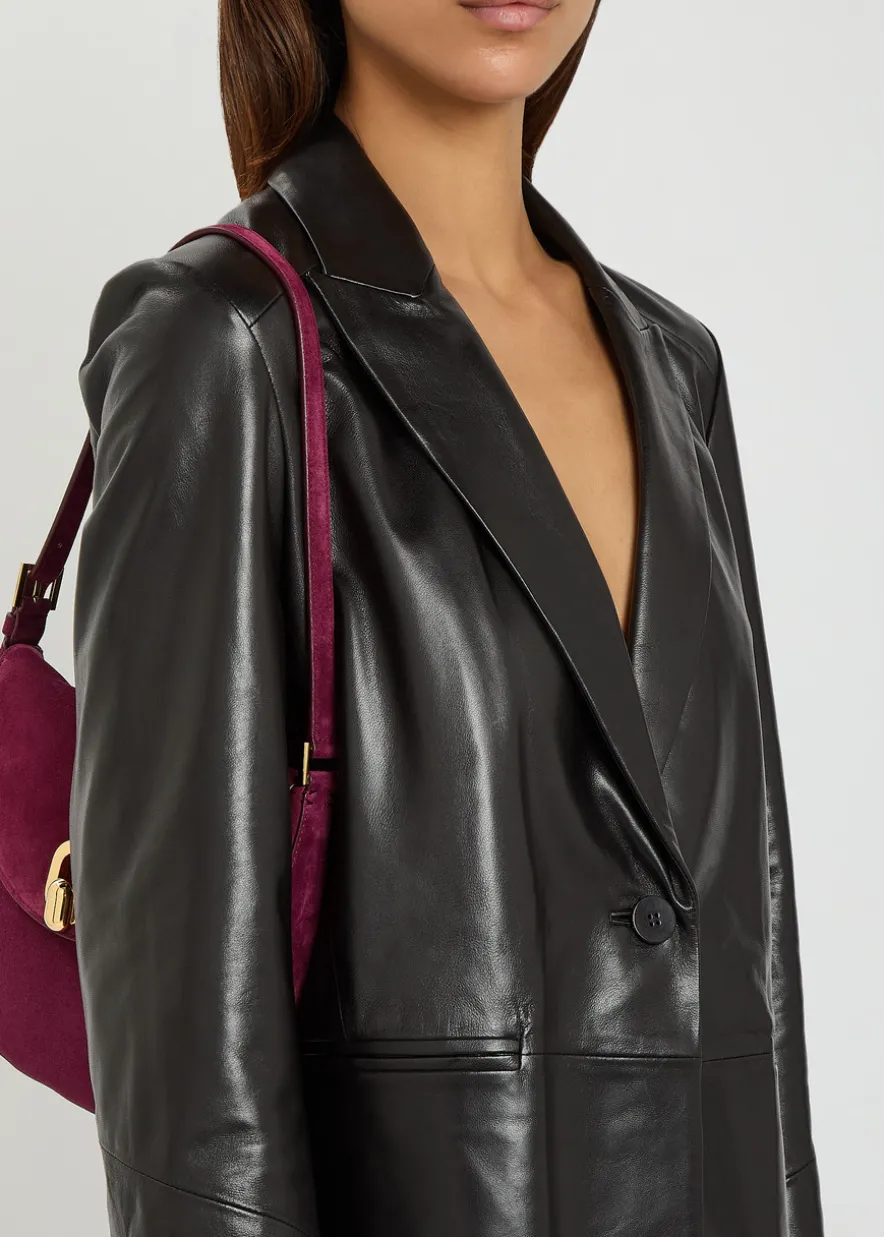 Arden leather blazer