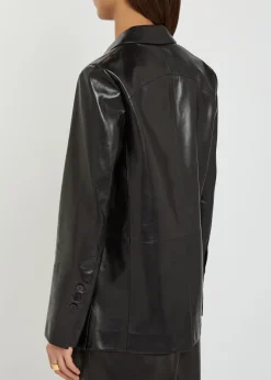 Arden leather blazer